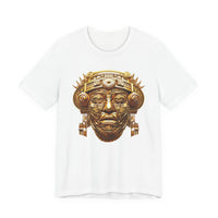 Aztec Golden Solar Deity Mask Unisex T-Shirt