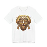 Aztec Golden Solar Deity Mask Unisex T-Shirt