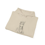 Brave Inca Girl Ink Warrior Portrait Unisex Hoodie