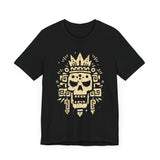 Ah Puch Skull Crown Mayan Glyph Style Unisex T-Shirt