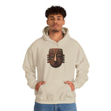 Ancient Andean Tribal Mask Stylized Face Unisex Hoodie