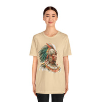 Maya Elder Warrior Watercolor Portrait Unisex T-Shirt