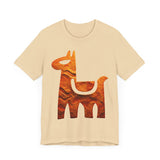 Minimalist Inca Llama Sandstone Petroglyph Unisex T-Shirt