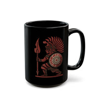 Young Warrior Glyph Pre-Hispanic Style Black Mug