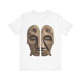 Wooden Andean Duality Totem Faces Tribal Symbol Unisex T-Shirt