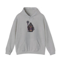 Cyber Temple Techno Priest Pixel Art Unisex Hoodie