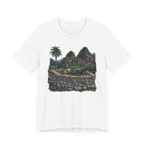 Andean Cliffside Inca Citadel Graphic Unisex T-Shirt