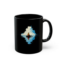 Lake Titicaca Minimalist Landscape Black Mug