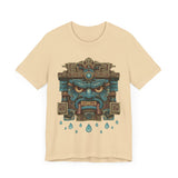 Tlaloc Rain God Stone Face Glyph Unisex T-Shirt