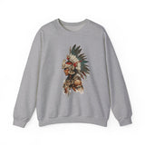 Watercolor Tribal Aztec Warrior Unisex Sweatshirt