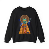 Celestial Aztec Ritual Illustration Unisex Sweatshirt