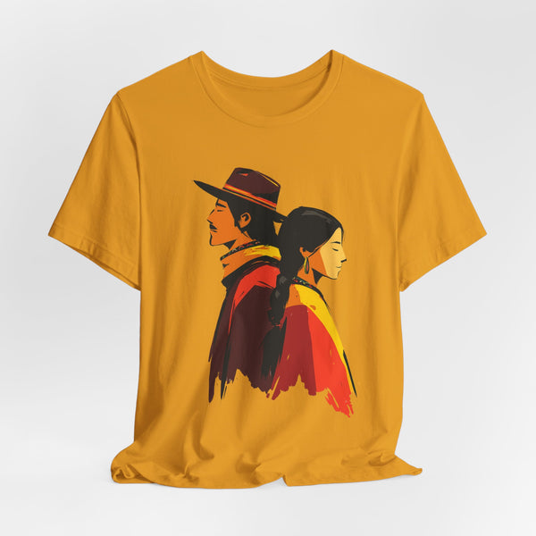 Cultural Heritage Unisex Tee - Native Portrait Design