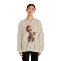 Chibi Inca Empress on Llama Unisex Sweatshirt