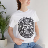 Mayan Jaguar Deity Woodcut Style Unisex T-Shirt