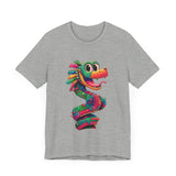 Cartoon Quetzalcoatl Cyber Serpent Unisex T-Shirt