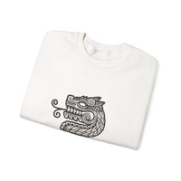 Modern Quetzalcóatl Serpent Head Logo Design Unisex Sweatshirt
