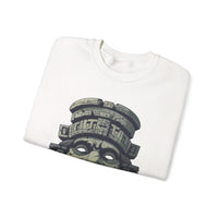 Mayan Sacred Head Stone Unisex Sweatshirt