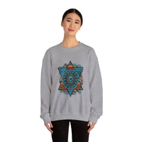 Wild Aztec Turquoise Amulet Illustration Unisex Sweatshirt