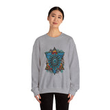Wild Aztec Turquoise Amulet Illustration Unisex Sweatshirt