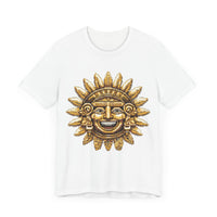 Pixel Art Inca Sun God 8-Bit Retro Style Unisex T-Shirt