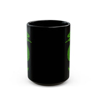 Jade Snake Spiral Black Mug