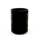 Jade Snake Spiral Black Mug