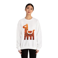Minimalist Inca Llama Sandstone Petroglyph Unisex Sweatshirt