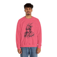 Jaguar Warrior Ink Portrait Unisex Sweatshirt
