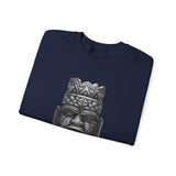 Mesoamerican Monolith Head Unisex Sweatshirt