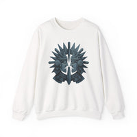 Aztec Warrior Duel Obsidian Glyph Style Unisex Sweatshirt