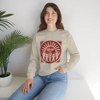 Radiant Tribal Sun Worship Inca Style Unisex Sweatshirt