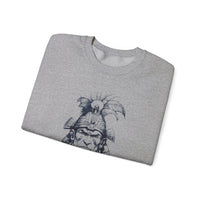 Fierce Inca Warrior Ink Illustration Unisex Sweatshirt