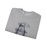 Fierce Inca Warrior Ink Illustration Unisex Sweatshirt