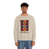 Indigenous Andean Geometric Textile Pattern Unisex Sweatshirt