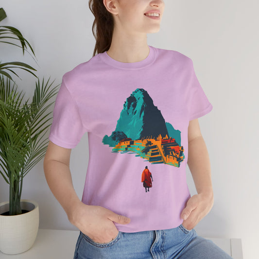 Machu Picchu Minimalist Sacred City Unisex T-Shirt
