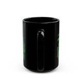 Ancient Mayan Jungle Temple Steps Black Mug