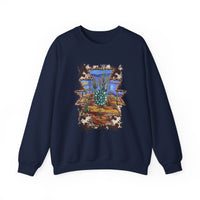 Aztec Turquoise Cactus Desert Landscape Unisex Sweatshirt
