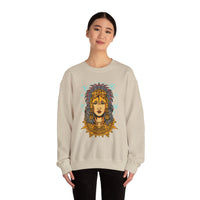 Golden Aztec Warrior Queen Illustration Unisex Sweatshirt