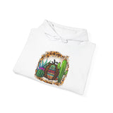 Leopard Aztec Pumpkin & Cactus Vibes Illustration Unisex Hoodie