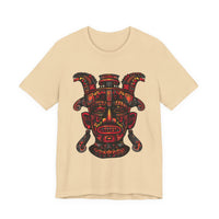 Aztec Fire Warrior Mask Unisex T-Shirt
