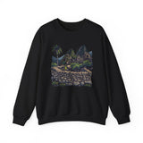 Andean Cliffside Inca Citadel Graphic Unisex Sweatshirt