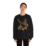 Nazca Lines Style Bird Unisex Sweatshirt