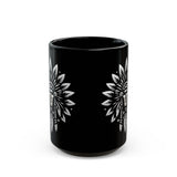 Sacred Tribal Chief Emblem Illustration Black Mug