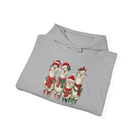Inca Christmas Llama Family from the Andes Unisex Hoodie