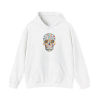 Neon Circuit Aztec Skull Cartoon Style Unisex Hoodie
