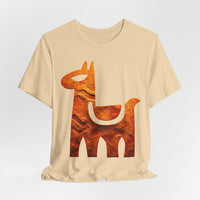 Minimalist Inca Llama Sandstone Petroglyph Unisex T-Shirt