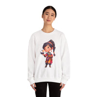 Chibi Inca Girl with Baby Condor Unisex Sweatshirt