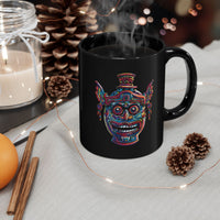 Indigenous Ceramic Vase Art Black Mug