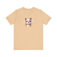 Inca Andean Llama Baby Face Illustration Unisex T-Shirt