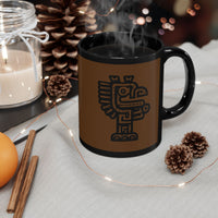 Aztec Glyph Black Mug